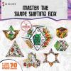 Shashibo Shape Shifting Box – Award-Winning STEM Fidget Toy with Ultra Strong Magnets – Puzzle Cube Transforms Into 100+ Shapes, Perfect Sensory Gift for Kids, Teens, and Adults (Air)(Turtles – Mikey Series 1)
