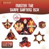 Shashibo Shape Shifting Box – Award-Winning STEM Fidget Toy with Ultra Strong Magnets – Puzzle Cube Transforms Into 100+ Shapes, Perfect Sensory Gift for Kids, Teens, and Adults (Air)(Avatar – Fire)