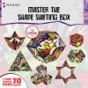 Shashibo Shape Shifting Box – Award-Winning STEM Fidget Toy with Ultra Strong Magnets – Puzzle Cube Transforms Into 100+ Shapes, Perfect Sensory Gift for Kids, Teens, and Adults (Air)(Turtles – Raphael Series 2)