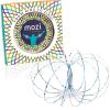 Mozi Geometric Magic Flow Bracelet – Easy to Use – 3D Bracelet Spiral Toy, Spinning Bracelet Spiral for Children and Adults (Iridescent)(White Splatter)