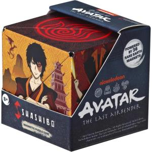 Shashibo Shape Shifting Box – Award-Winning STEM Fidget Toy with Ultra Strong Magnets – Puzzle Cube Transforms Into 100+ Shapes, Perfect Sensory Gift for Kids, Teens, and Adults (Air)(Avatar – Fire)