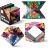 Shashibo Octa Christmas Stocking Stuffers for Kids – Shape Shifting Sensory Fidget Toy – Magnetic STEM Brain Teaser Game Gift with Endless Shape Possibilities – Pairs All Shashibo Cubes (Infinity)(Infinity)
