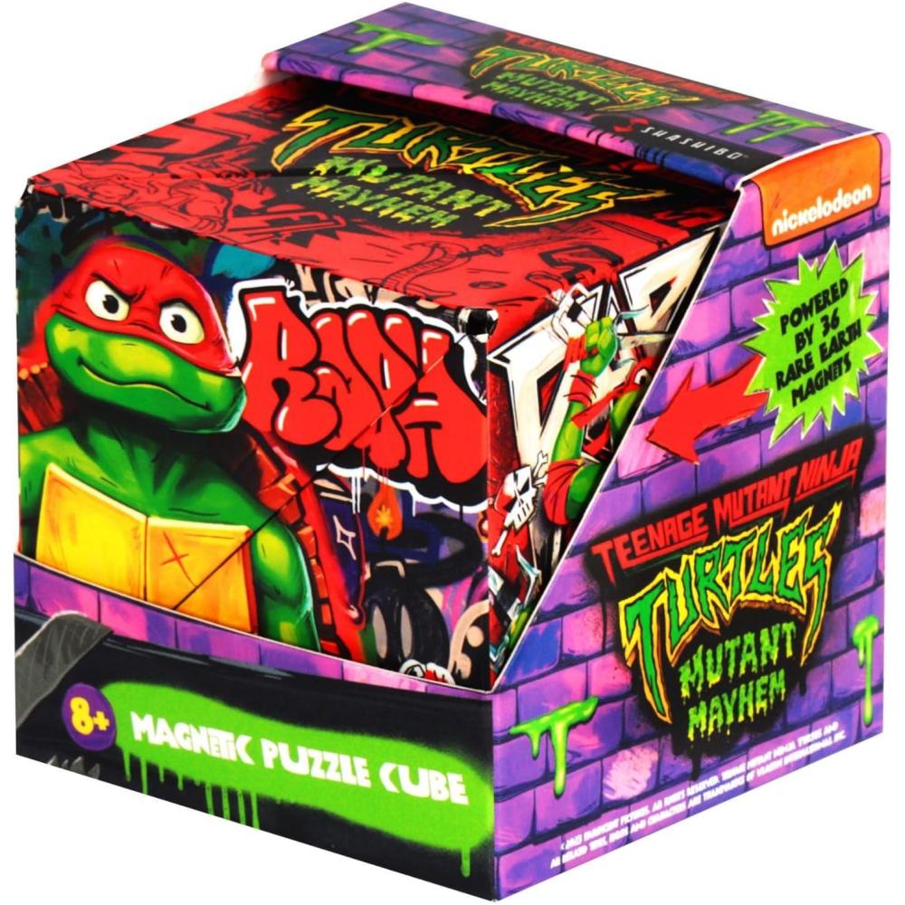 image:imageSHASHIBO Teenage Mutant Ninja Turtles Shape Shifting Box STEM Magnetic Fidget Cube That Transforms Into Over 100 Shapes Download Fun in Motion Toys Mobile App DonnieTurtles Raphael Series 2