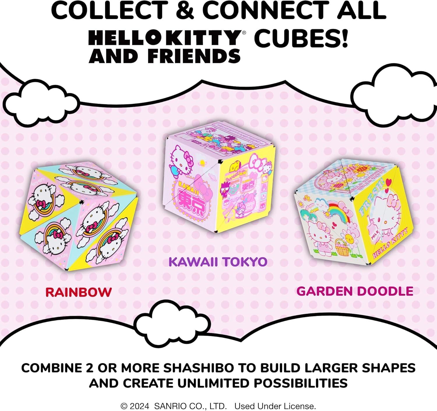 image:imageShashibo Hello Kitty amp Friends Shape Shifting Box STEM Fidget Toy with Ultra Strong Magnets Sensory Puzzle Cube Transforms Into 100 Shapes Easter Basket Stuffers Gift for Kids RainbowRainbow