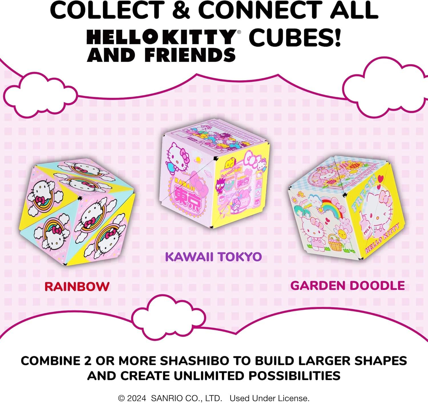 image:imageShashibo Hello Kitty amp Friends Shape Shifting Box STEM Fidget Toy with Ultra Strong Magnets Sensory Puzzle Cube Transforms Into 100 Shapes Easter Basket Stuffers Gift for Kids RainbowGarden Doodle