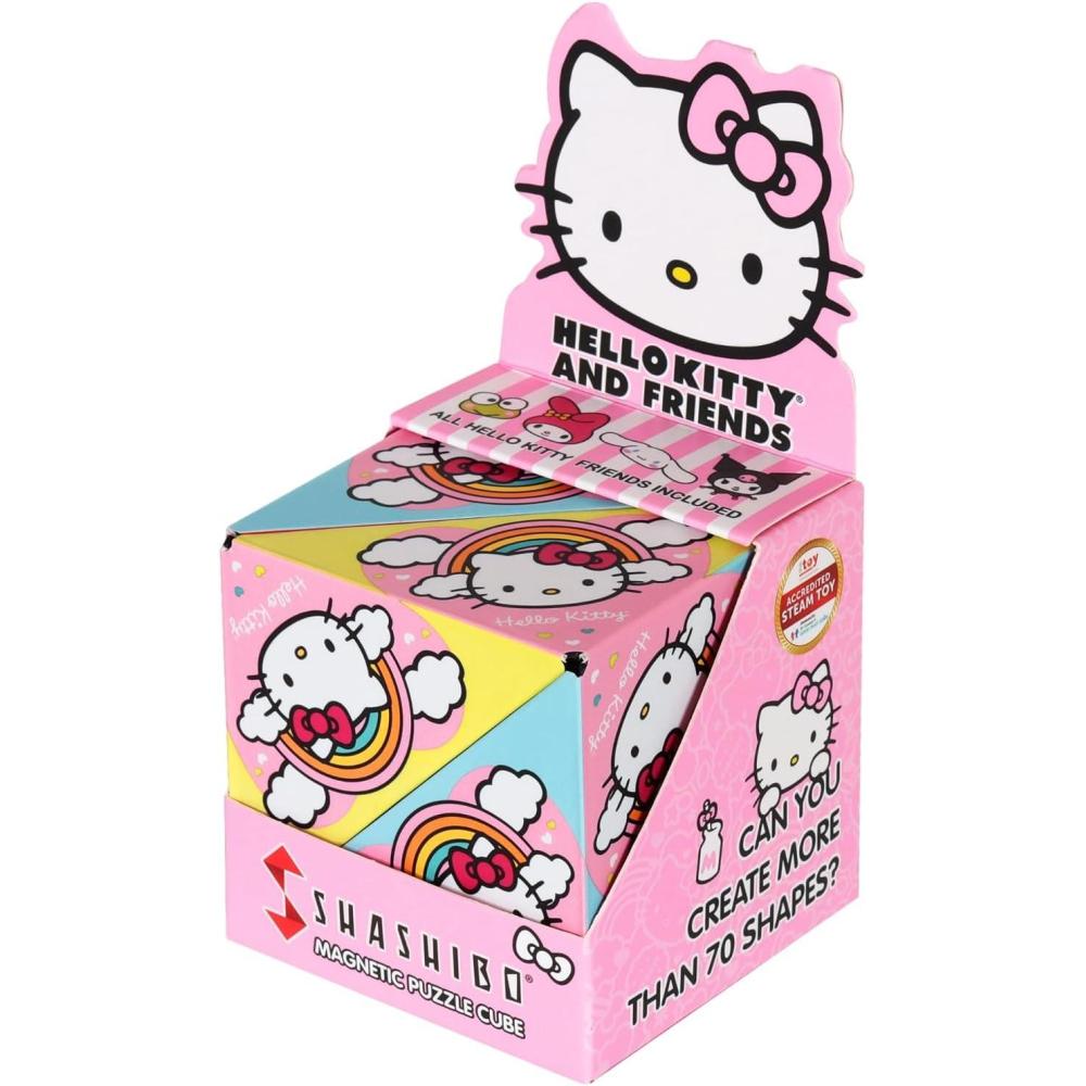 image:imageShashibo Hello Kitty amp Friends Shape Shifting Box STEM Fidget Toy with Ultra Strong Magnets Sensory Puzzle Cube Transforms Into 100 Shapes Easter Basket Stuffers Gift for Kids RainbowRainbow